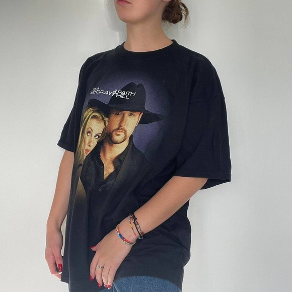 Y2k Tim McGraw / Faith Hill Soul 2 Soul Concert Tee - Picture 5 of 5